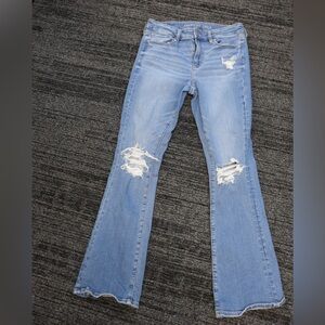 American Eagle Stretch High Waisted Skinny Kick Jeans Size 10 R